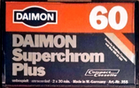 Compact Cassette Daimon Superchrom Plus 90 Type II Chrome 1977 Germany