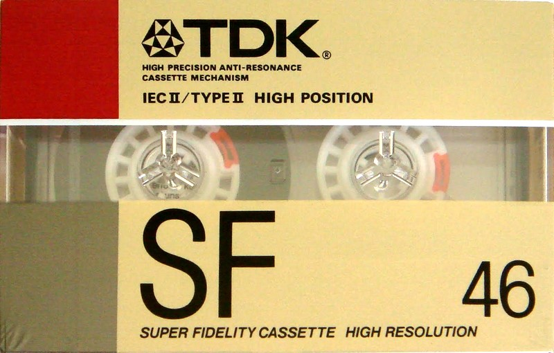Compact Cassette TDK SF 46 Type II Chrome 1988 Australia, Europe