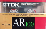 Compact Cassette TDK AR 100 "AR-100N" Type I Normal 1988 Australia, Europe