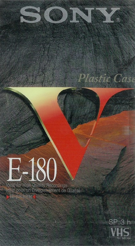 VHS, Video Home System Sony V 180 "E-180VE" Type I Normal 1996 Europe
