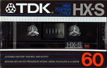 Compact Cassette TDK HX-S 60 Type II Chrome 1984 Australia, Europe