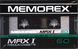 Compact Cassette Memorex MRX I 60 Type I Normal 1985 USA
