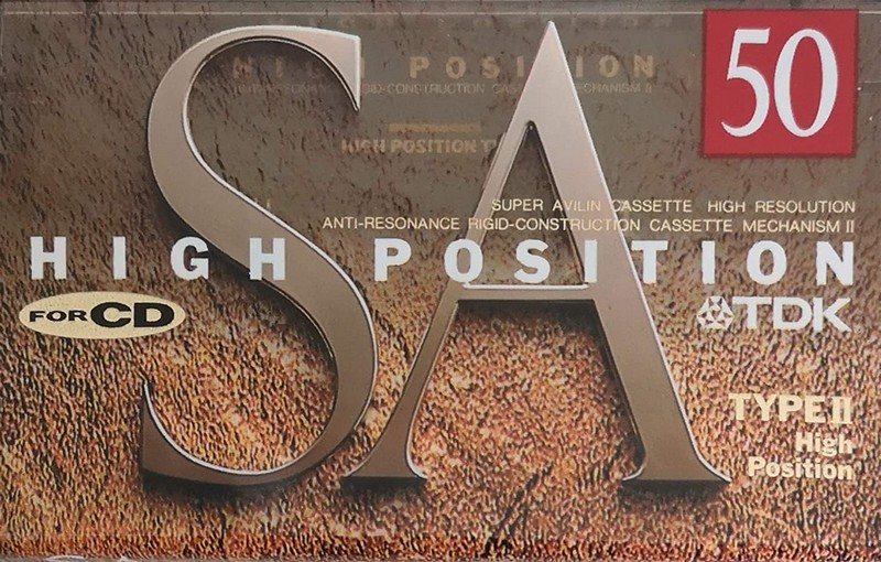 Compact Cassette TDK SA 50 "SA-50A" Type II Chrome 1993 Japan