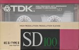 Compact Cassette TDK SD 100 Type II Chrome 1988 North America