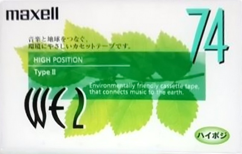 Compact Cassette Maxell WE 74 "WE2-74" Type II Chrome 1999 Japan