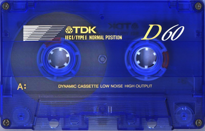 Compact Cassette TDK D 60 "D-60BEA Limited Edition Blue" Type I Normal 1995 Europe