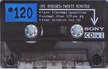 Compact Cassette Sony CDix I 120 "C-120CDX1a" Type I Normal 1992 Japan