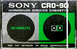 Compact Cassette Sony 90 "CRO-90" Type II Chrome 1972 USA