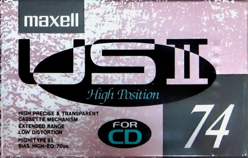 Compact Cassette Maxell US 74 "USII 74" Type II Chrome 1991 Japan