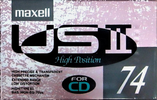 Compact Cassette Maxell US 74 "USII 74" Type II Chrome 1991 Japan