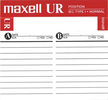 Compact Cassette Maxell UR 120 Type I Normal 2002 North America