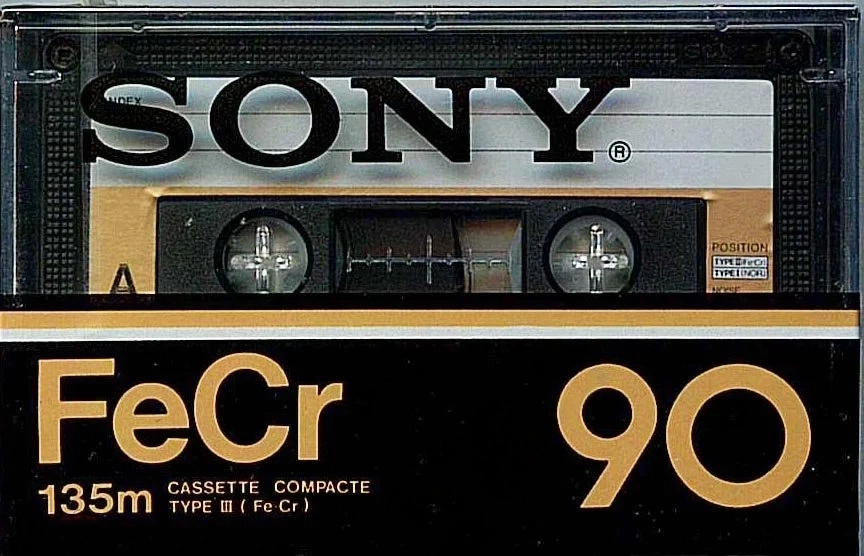 Compact Cassette Sony FeCr 90 Type III Ferro Chrome 1978 France