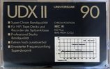 Compact Cassette Universum UDX II 90 Type II Chrome 1988 Europe