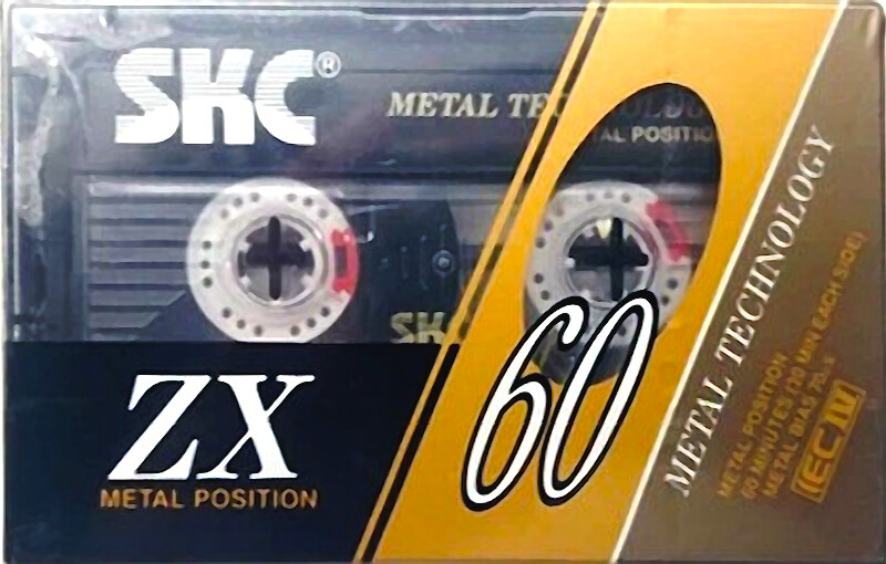 Compact Cassette SKC ZX 60 Type IV Metal 1992 Europe
