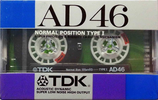 Compact Cassette TDK AD 46 "AD-46G" Type I Normal 1987 Japan