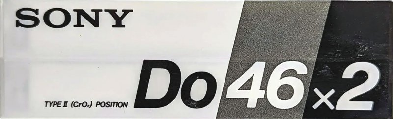 2 pack Sony Do 46 "2DO46" Type II Chrome 1985 Japan