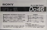 2 pack Sony Do 46 "2DO46" Type II Chrome 1985 Japan