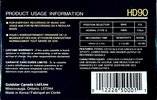 Compact Cassette Goldstar HD 90 Type I Normal 1990 Canada