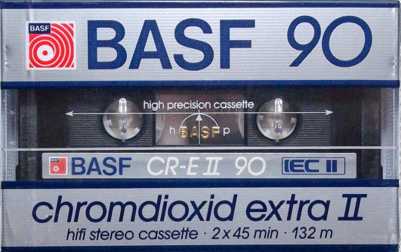 Compact Cassette BASF Chromdioxid Extra II 90 "CR-E II" Type II Chrome 1985 Europe