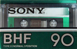 Compact Cassette Sony BHF 90 Type I Normal 1982 Japan
