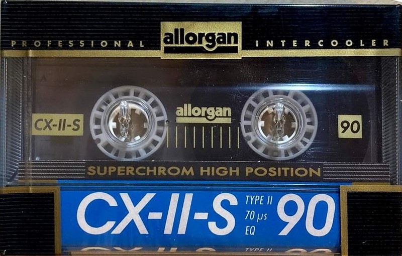 Compact Cassette Allorgan CX-II-S 90 Type II Chrome 1990 Europe