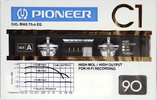 Compact Cassette Pioneer C1 90 Type II Chrome 1981 Japan