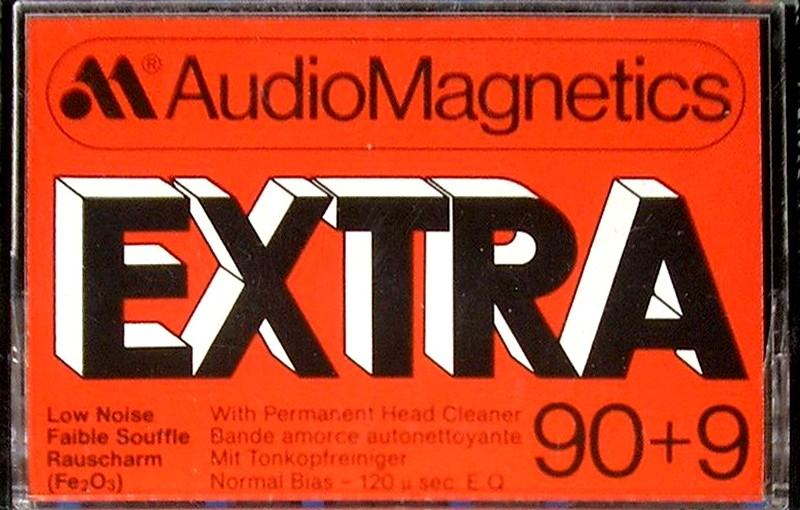 Compact Cassette Audio Magnetics Extra 90+9 Type I Normal 1979 Europe