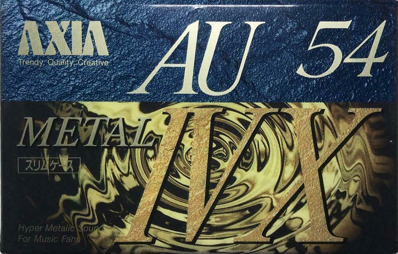 Compact Cassette AXIA AU-IVx 54 "AU4X A 54" Type IV Metal 1993 Japan