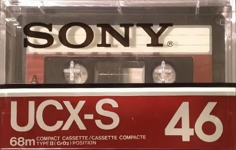 Compact Cassette Sony UCX-S 46 Type II Chrome 1982 North America