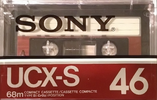 Compact Cassette Sony UCX-S 46 Type II Chrome 1982 North America