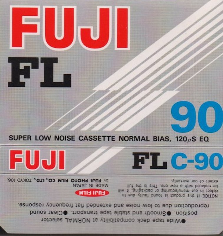 Compact Cassette Fuji FL 90 Type I Normal 1977 Europe, USA