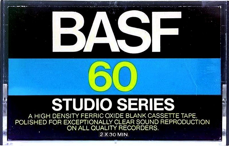 Compact Cassette BASF Studio Series 60 Type I Normal 1976 USA