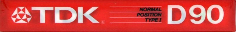 Compact Cassette TDK D 90 Type I Normal 1986 North America