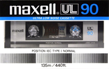 Compact Cassette Maxell UL 90 Type I Normal 1985 Europe