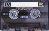Compact Cassette Sony CDit II 90 Type II Chrome 1992 Europe
