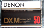 Compact Cassette Denon DXM 50 Type IV Metal 1978 Japan