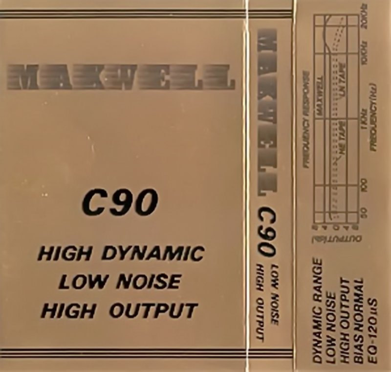 Compact Cassette Makwell 90 Type I Normal 1980 Worldwide