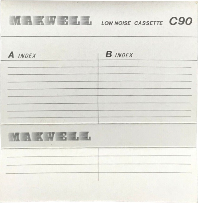 Compact Cassette Makwell 90 Type I Normal 1980 Worldwide