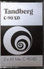 Compact Cassette Tandberg 90 "C-90XD" Type II Chrome 1975 Worldwide