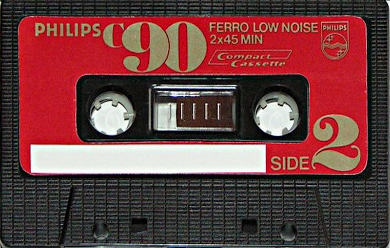 Compact Cassette Philips Ferro 90 Type I Normal 1977 Hong Kong