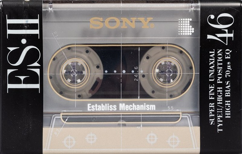 Compact Cassette Sony ES-II 46 "C-46ES2" Type II Chrome 1991 Japan