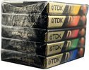 5 pack TDK D 90 "5 mix colour Limited Edition" Type I Normal 1995 Europe