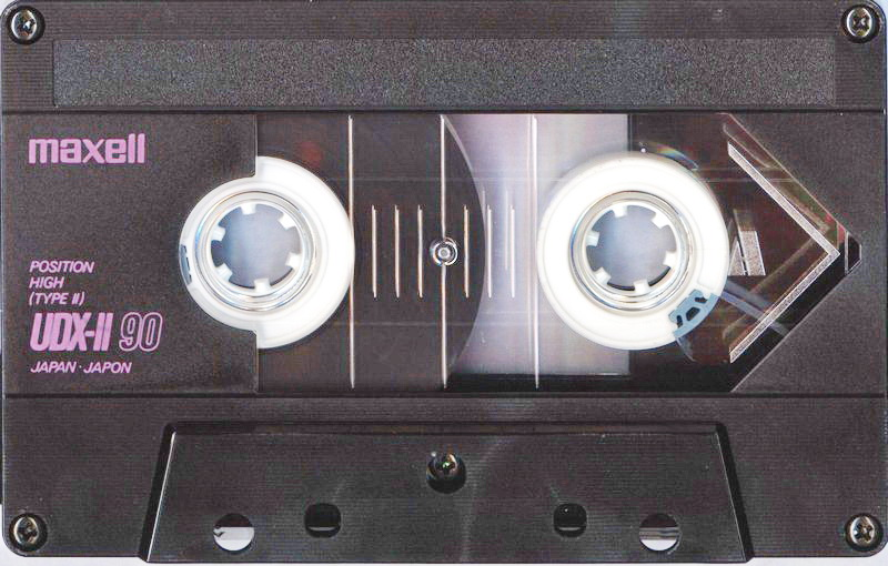 Compact Cassette Maxell UDX-II 90 Type II Chrome 1986 USA