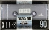 Compact Cassette Maxell XLI-S 90 Type I Normal 1992 USA