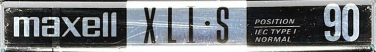 Compact Cassette Maxell XLI-S 90 Type I Normal 1992 USA