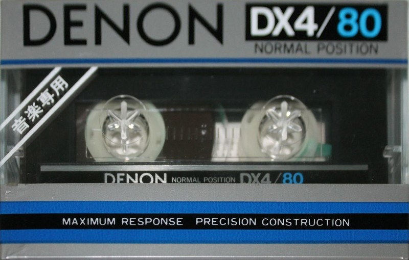 Compact Cassette Denon DX4 80 Type I Normal 1982 Japan