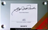 Compact Cassette Sony Super Metal Master 46 "C-46SMMST" Type IV Metal 1996 Japan