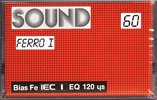 Compact Cassette Sound Ferro I 60 Type I Normal 1988 Europe