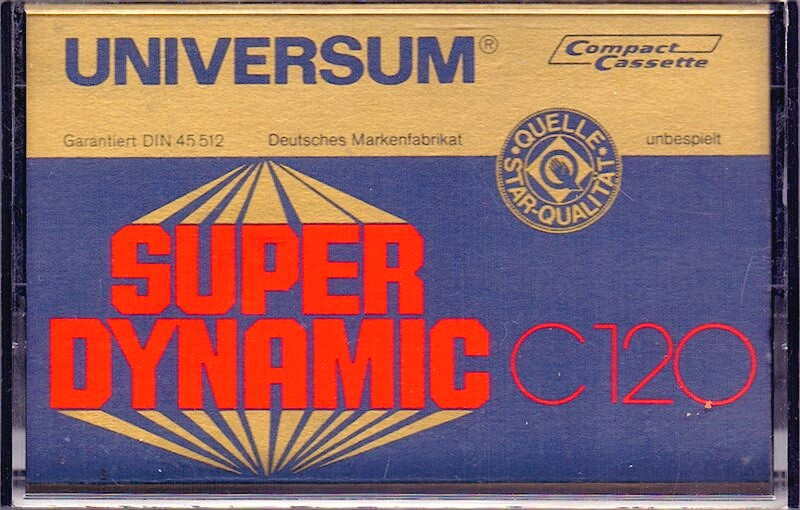 Compact Cassette Universum Super Dynamic 120 Type I Normal 1977 Europe