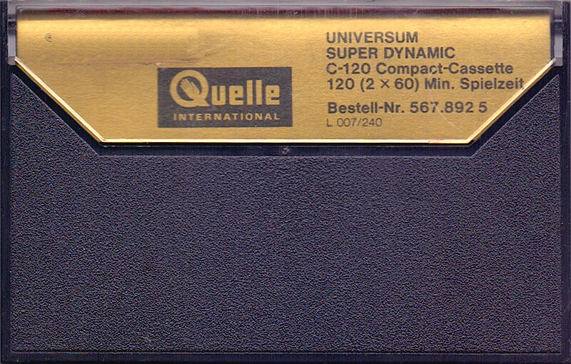 Compact Cassette Universum Super Dynamic 120 Type I Normal 1977 Europe